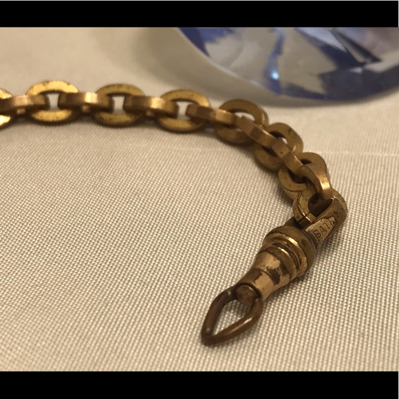 🌟 Bates & Bacon antique gold watch chain - Picture 2 of 4